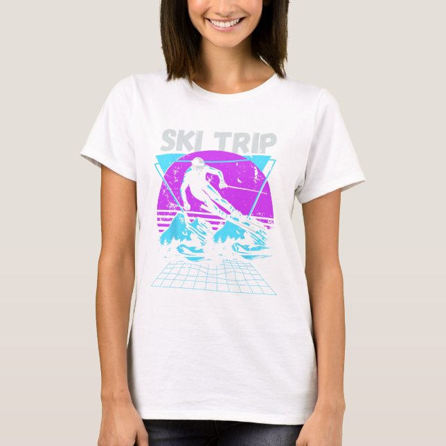 T-shirt Ski Trip 2025 - Matching Family Snow Skiing Vacati (Devant)