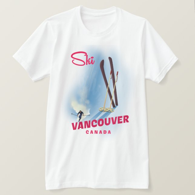 T-shirt Ski Vancouver Canada (Design devant)