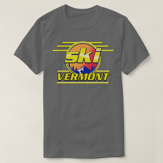 T-shirt Ski Vermont (Design devant)