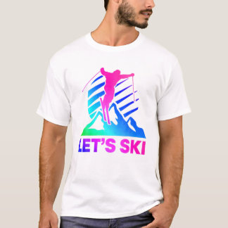 T-shirt Ski Vintage 80S 90S Retro