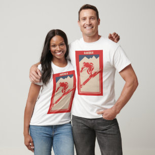 T-shirt Ski vintage Alberta Canada Resort Nakiska