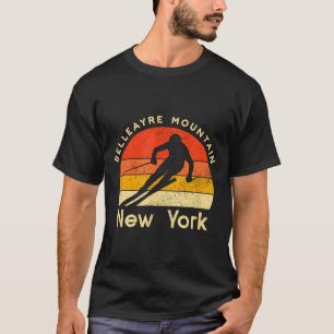 T-shirt Ski vintage mont belleayre new york montagne