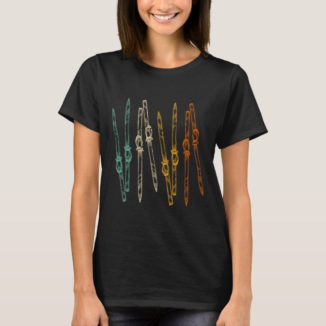 T-shirt Ski Vintage Ski Rétro  (Devant)
