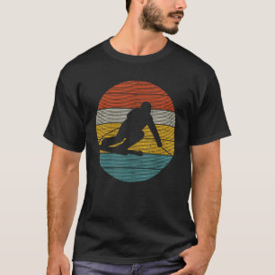 T-shirt Ski vintage Sports D'Hiver Racing Skier descendant