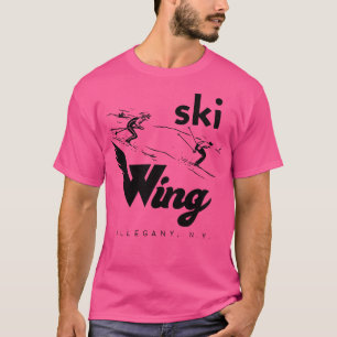 T-shirt Ski Wing Allegany vintage New York