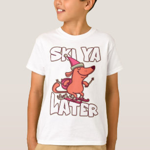 T-shirt Ski Ya plus tard après-ski alpin Skieur Ski