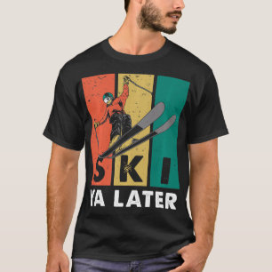 T-shirt Ski Ya Plus Tard Retro Sporty Ski Athlétique Ski V
