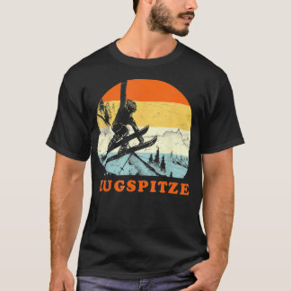 T-shirt Ski Zugspitze, Allemagne Vacatio ski Vintage neige