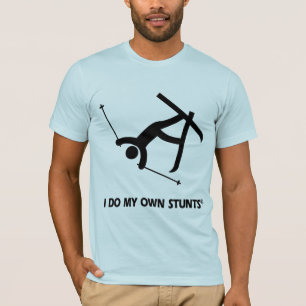 T-shirt Skiant mes propres cascades