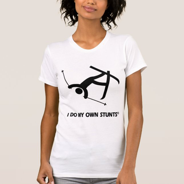 T-shirt Skiant mes propres cascades (Devant)