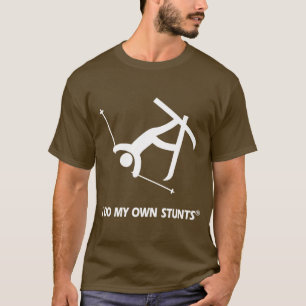T-shirt Skiant mes propres cascades