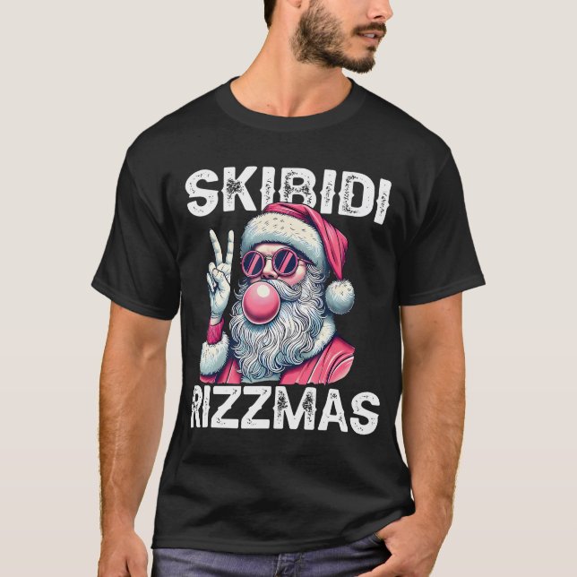 T-shirt Skibidi rizzmas (Devant)