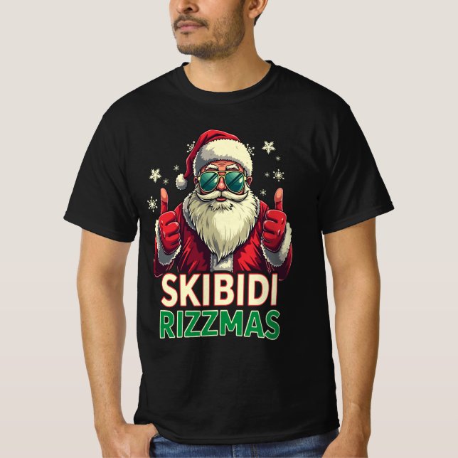 T-shirt Skibidi Rizzmas Noël Noël Noël Noël Noël Noël Noël (Devant)