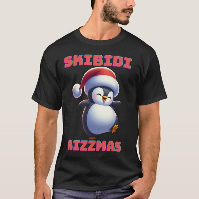 T-shirt Skibidi Rizzmas Penguin (Devant)