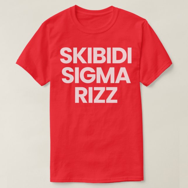 T-shirt Skibidi Sigma Rizz (Design devant)