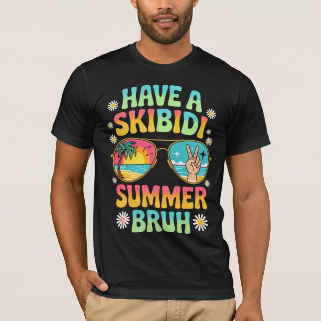 T-shirt Skibidi Summer Bruh (Devant)