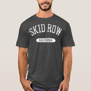 T-shirt Skid Row Classic Style Skid Row California CA Tan