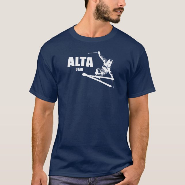 T-shirt Skier Alta Utah (Devant)