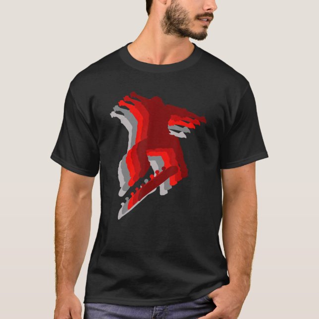 T-shirt Skier Kick Trick Ollie Flip 3 (Devant)