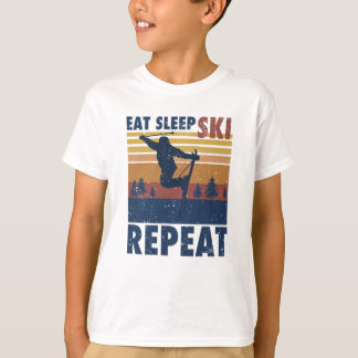 T-shirt Skier plus amusant Dire un cadeau