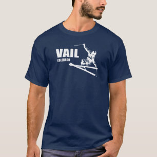 T-shirt Skier Vail Colorado
