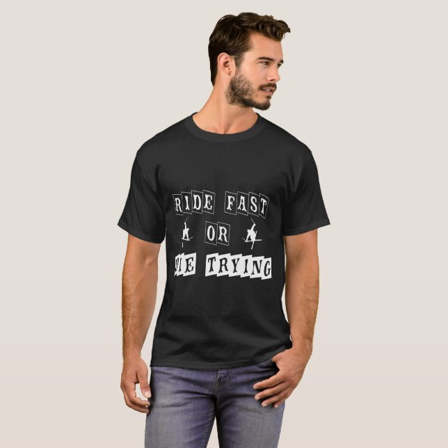 T-shirt Skier vite (Devant entier)