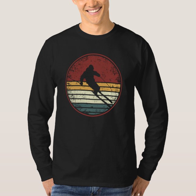 T-shirt Skiers ski tours cross country skiing mountains de (Devant)