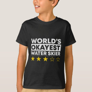 T-shirt Skieur Nautique Moyennement Doué Du Monde Ski Naut