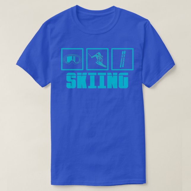 T-shirt Skieur Saying Apres Ski Ski Ski Snowboard Wint (Design devant)