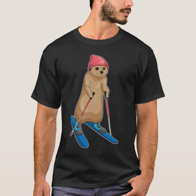 T-shirt Skieur suricate Ski (Devant)