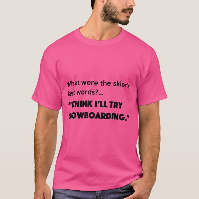 T-shirt Skieurs Derniers mots (Devant)