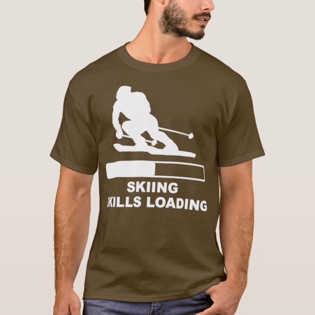 T-shirt Skiing Skills Loading Bar (Devant)