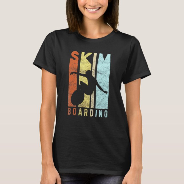 T-shirt Skim Boaring Sporty Skimboard Surf Er (Devant)