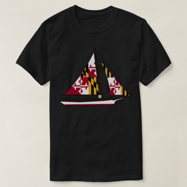 T-shirt Skipjack du Maryland (Design devant)