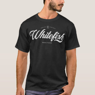 T-shirt Skis Graphiques de Whitefish Montana Retro Vintage