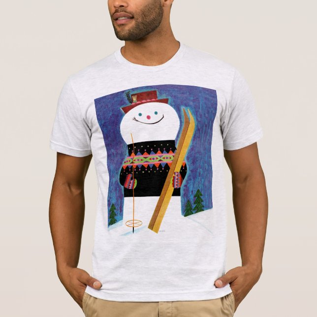 T-shirt Skis pour le bonhomme de neige (Devant)