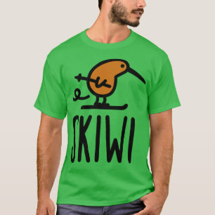 T-shirt Skiwi humoristique kiwi Nouvelle-Zélande dessin an