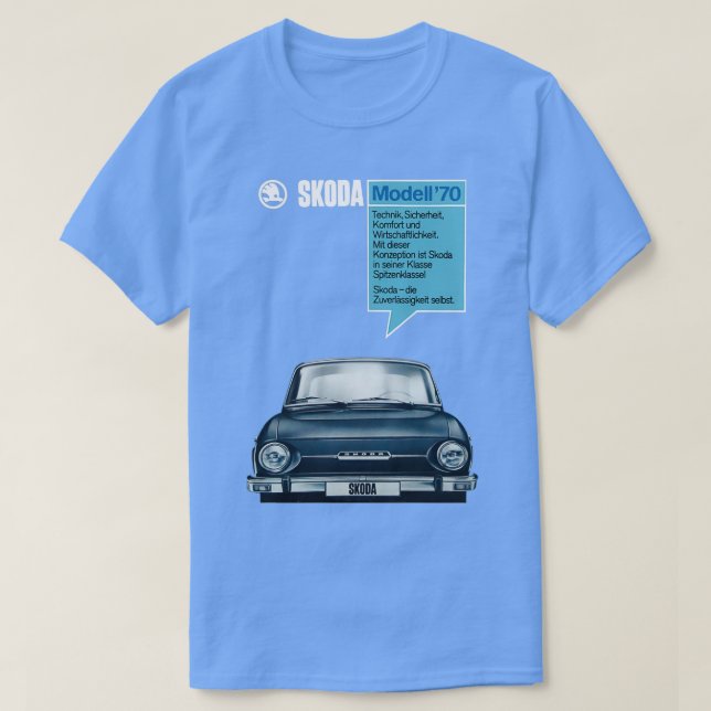 T-shirt SKODA 1000 Mo 1970  (Design devant)
