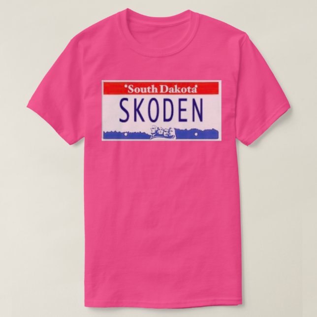 T-shirt SKODEN South Dakota License Plate Long (Design devant)