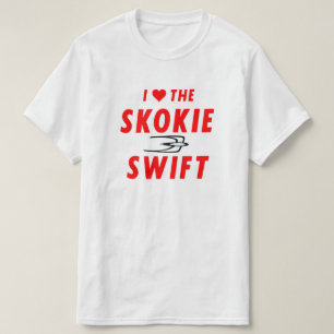 T-shirt Skokie rapide, ligne jaune, transit rapide de CTA