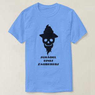 T-shirt Sku de magicien et texte Schädel eines Zauberers