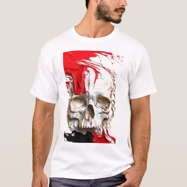 T-shirt 🏈 💀 🎨 Skull Art Tee (Devant)