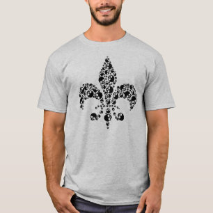 T-shirt Skull Fleur De Lis