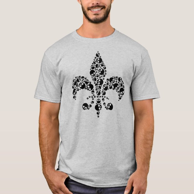 T-shirt Skull Fleur De Lis (Devant)