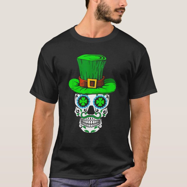 T-shirt Skull St Patricks Day Irish Saint Patricks Day of  (Devant)