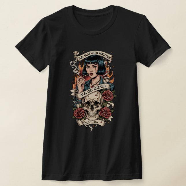 T-shirt Skull Tattoo Vintage Americana (Poser)