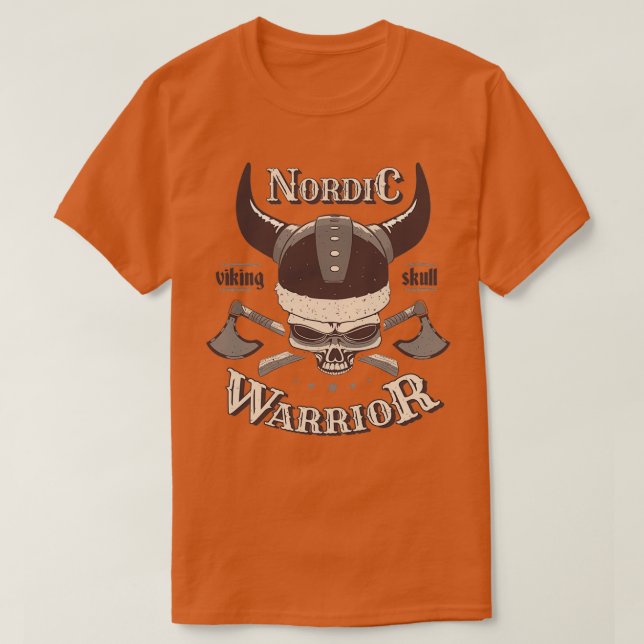 T-SHIRT SKULL VIKING (Design devant)