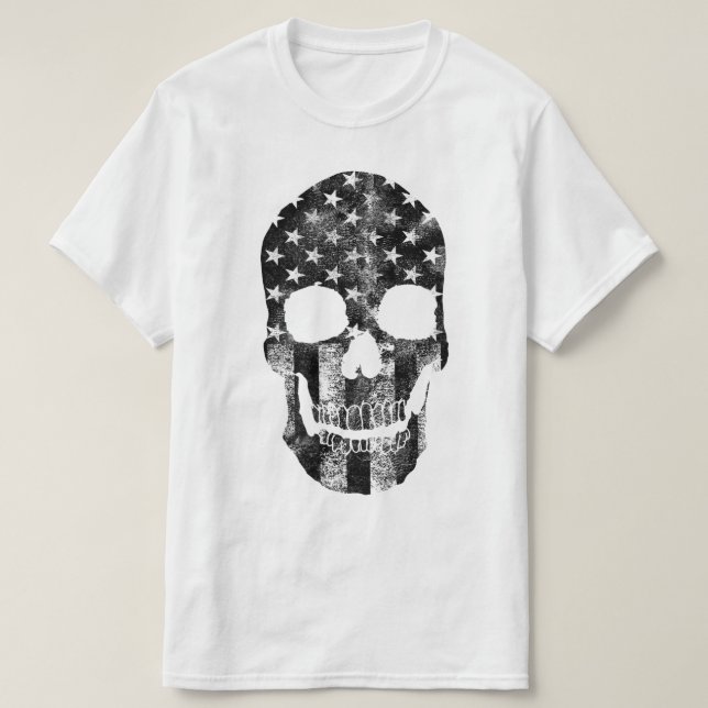 T-shirt Skull Warrior États-Unis (Design devant)
