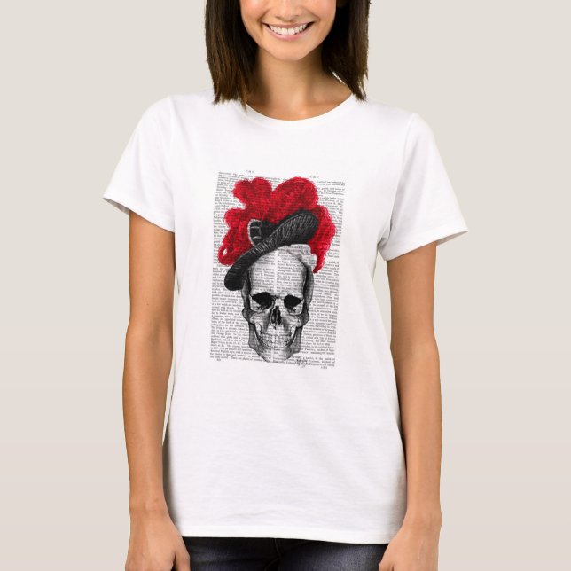 T-shirt Skull with Red Hat (Devant)