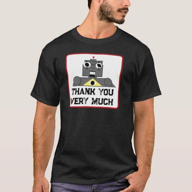T-shirt Skullnskin Graphics "Roboto" (Devant)